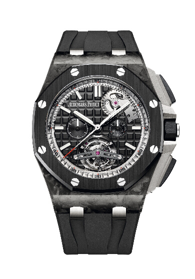 Audemars Piguet Royal Oak Offshore Self-Winding Tourbillon 44 mm Forged Carbon watch REF: 26550AU.OO.A002CA.01